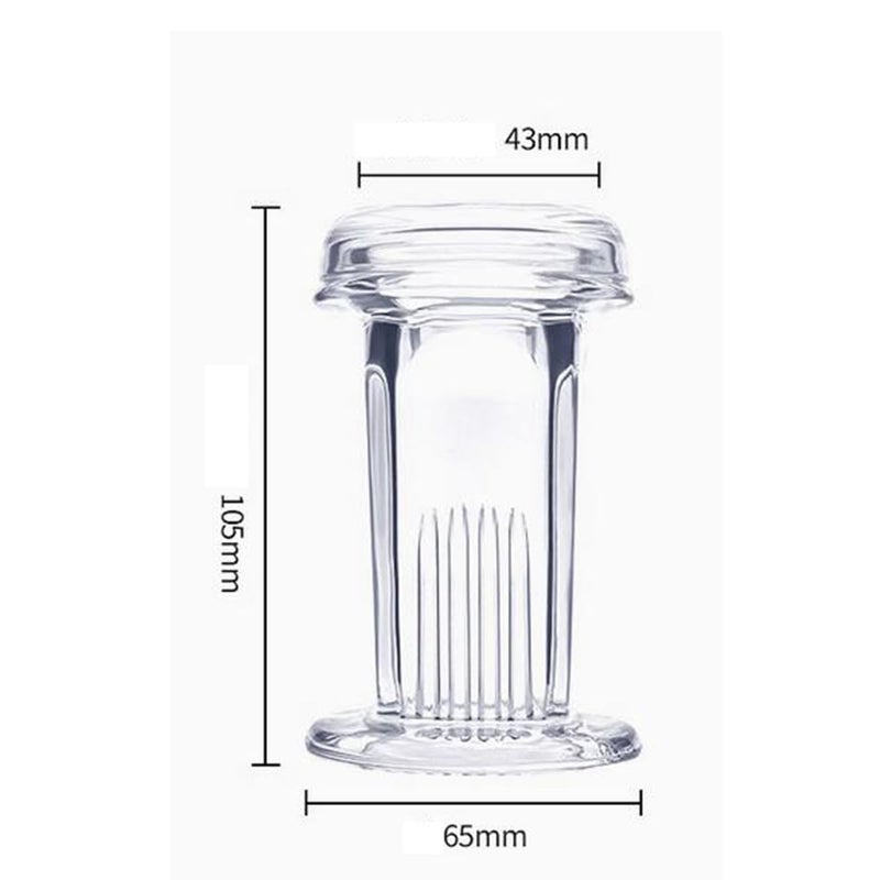 Dinglab Glass Coplin Jar with Lid,Microscope Slide Staining Kit for Lab,Slide Staining Trough,Lab Grade Staining Equipment, Microscope Accessories (5 Slides Capacity) - Image 2